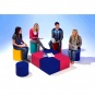 Sitzelement, Hocker quadratisch L, Sitzfläche 45x45 cm, Höhe 45 cm, 
